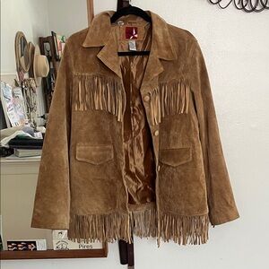 Brown Suede Fringe Jacket